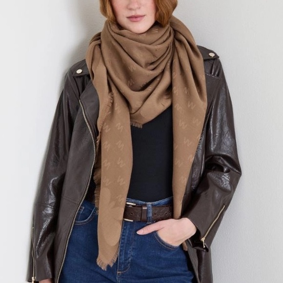 NWOT Weekend Max Mara Label-cut Jacquard Viscose & Wool...